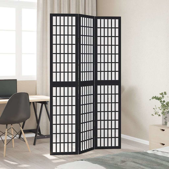 vidaXL Decorativ Paravan Lemn cu 3 Panouri 105x200cm