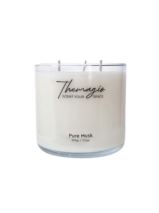 Themagio Lumânare Aromatică din Soia în Borcan cu Miros de Mușcată Pură 500gr
