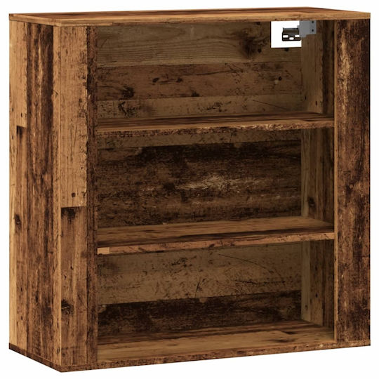 vidaXL Wood Bathroom Cabinet L80xW33xH80cm Brown