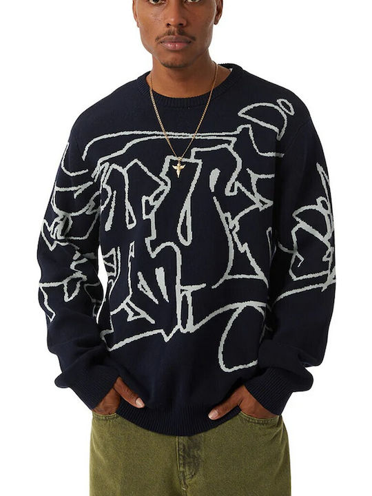 HUF Crewneck Men's Sweatshirt Navy HUNAV0003