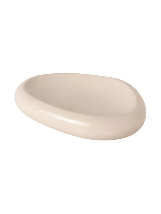 GTSA Dip-Schüssel Rund aus Porzellan Beige mit Durchmesser 14cm