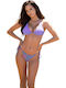 Set Bikini Push Up String Βιολετί
