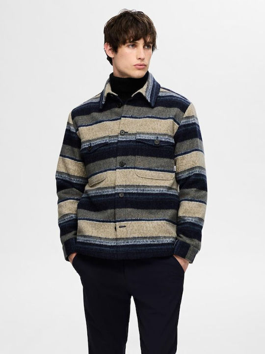 Selected Homme Overshirt Mânecă Lungă În Linie ...
