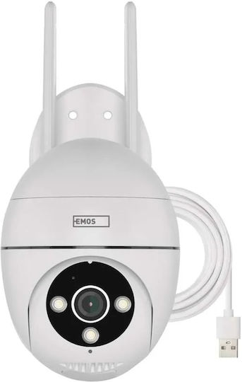 Emos H4057 IP Überwachungskamera Wi-Fi Full HD+ 5MP Wasserdicht mit Zwei-Wege-Kommunikation