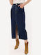Denim Midi Rock Blue