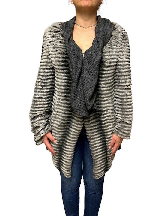 Frauen Pelz Gray