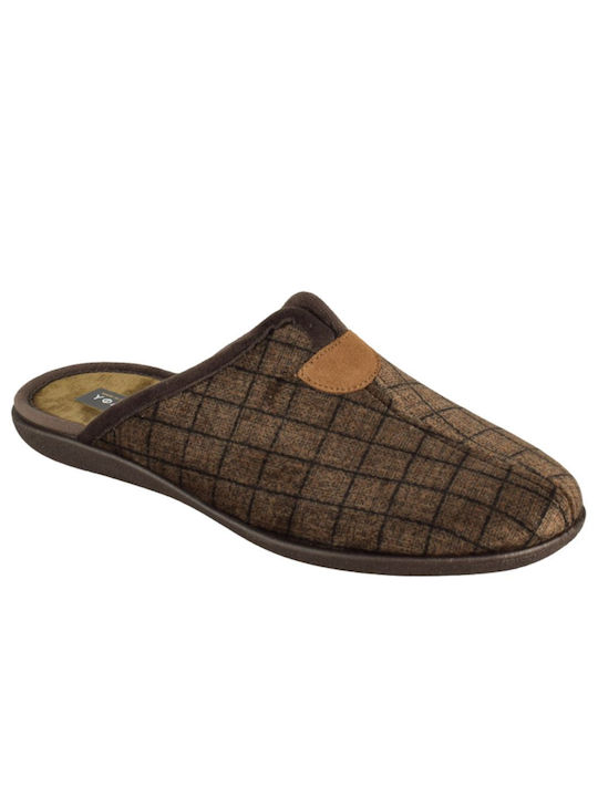 Yfantidis Men's Slipper Brown