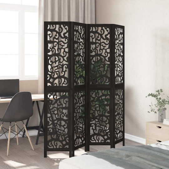 vidaXL Decorativ Paravan Lemn cu 4 Panouri 140x200cm