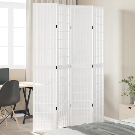 vidaXL Decorativ Paravan Lemn cu 4 Panouri 140x220cm