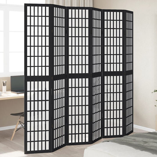 vidaXL Διακοσμητικό Παραβάν Ξύλινο με 6 Φύλλα 210x220cm