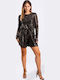 Women's Long-sleeved One-piece Suit Black