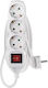 Emos Power Strip 3 Positions with Switch and Cable 1.5m