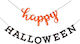 Unique Γιρλάντα για Party Halloween σε Πορτοκαλί χρώμα