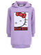 Hello Kitty Детска Рокля Суитшърт Дълъг ръкав Обикновени Lilac