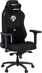 Anda Seat Phantom 3 XL Υφασμάτινη Καρέκλα Gaming με Ρυθμιζόμενα Μπράτσα Μαύρη