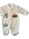 Sweet Baby Baby Bodysuit Long-Sleeved Velvet White