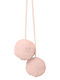 Baby Star Kids Wall Decor Pink Set Pom Pom From Tulle Skin Large Skin 70εκ.
