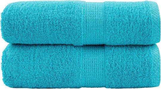 vidaXL Set De Prosoape De Baie 2 Buc 30x30 Cm Turcoaz