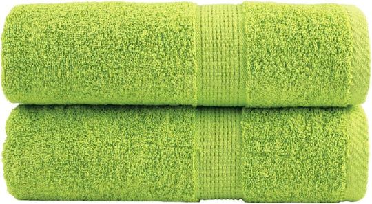 vidaXL Badetücher Set 2 Stück Grüne Gewicht 600gr/m²