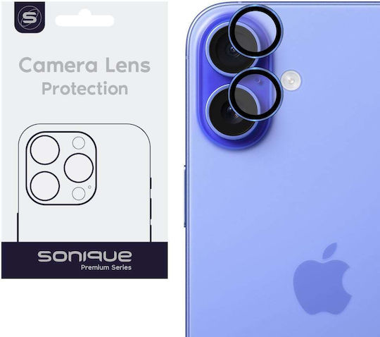 Sonique Camera Protection Tempered Glass Blue for the iPhone 16, iPhone 16 Plus
