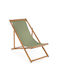Deckchairs Noemi Wooden Green 60x106x88cm