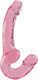 Strapless Strap On με Dildo σε Ροζ Χρώμα