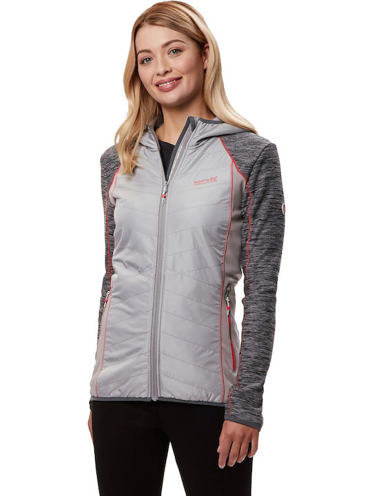 Regatta Women's Sports Softshell Jacket Waterproof and Windproof for Winter with Hood Grey