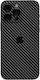 Gams Rückseitenfolie Premium Vinyl Skin Back Plate für iPhone 15 Pro Max Carbon Fiber Black
