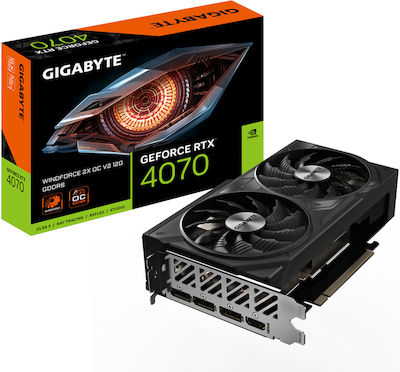 Gigabyte GeForce RTX 4070 12GB GDDR6 Windforce 2X OC V2 Placă Grafică