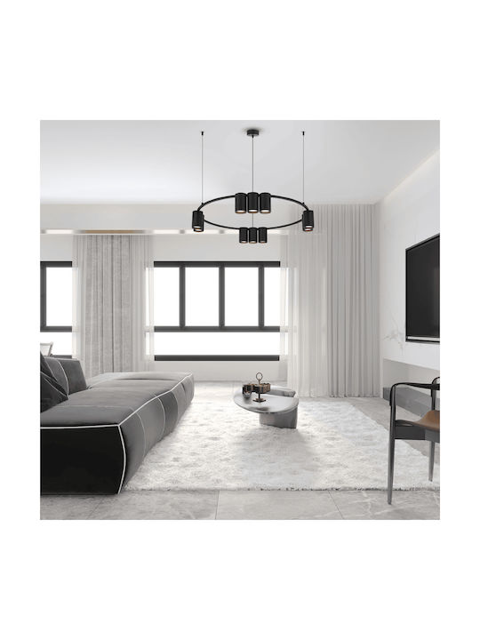 Eko Light Lustră Negru 60cm.