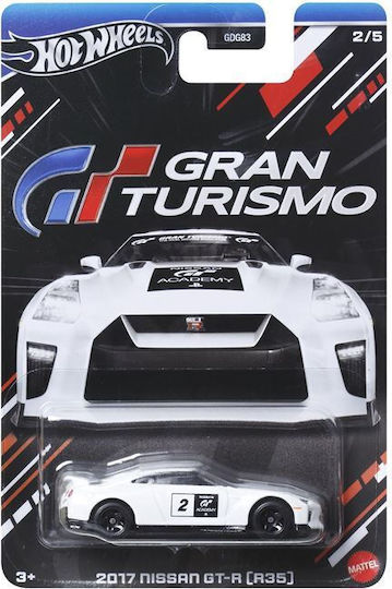 Hot Wheels Toy Car Gran Turismo 2017 Nissan GT-R R35 for 3++ Years