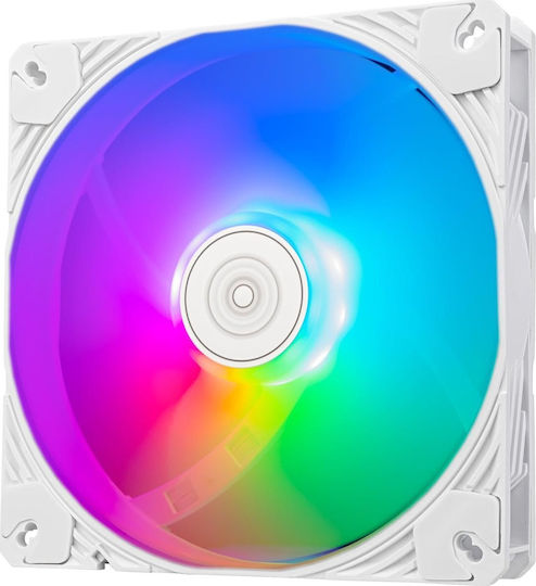 Silverstone Shark Force Case Fan 140mm (2200rpm) with ARGB Lighting and 4-Pin PWM Connection White