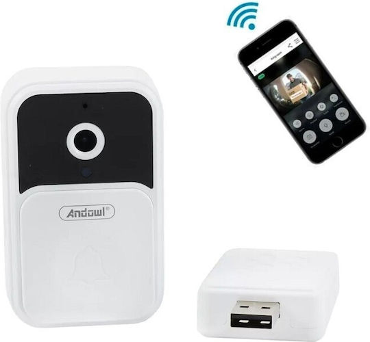 Andowl Wireless Doorbell Wi-Fi White