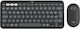 Logitech Pebble 2 Combo Wireless Keyboard & Mouse Set Spanish Gray