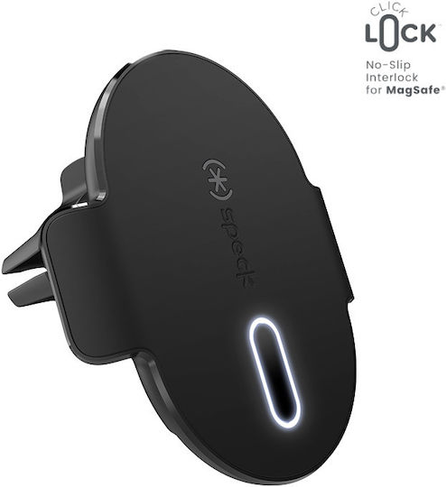 Speck Charging Vent Mount + Clicklock Car Mount Magsafe Wireless Charging Black