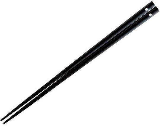 Chopsticks Χειροποίητα Ξύλινα Λάκα Μαύρα Σχέδιο 24 Εκατ 2 Τμχ Classic