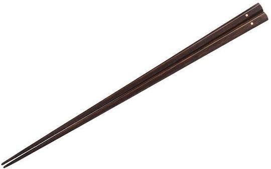 Essstäbchen Handgefertigt Holz Lack Braun Design 24 cm 2 Stk Klassisch