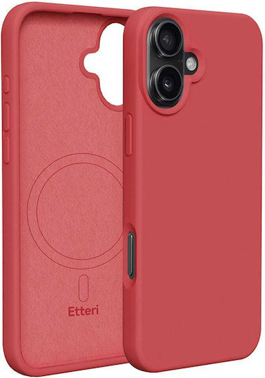 Etteri Back Cover Σιλικόνης Κόκκινο (iPhone 16 Plus)
