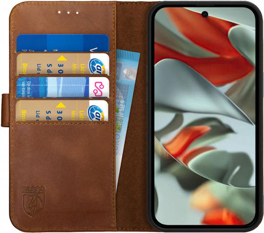Rosso Deluxe Brieftasche Leder Braun (Google Pixel 9 Pro XL)