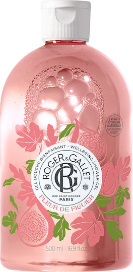 Roger & Gallet Fleur De Figuier Αφρόλουτρο σε Gel με Γλυκερίνη Ενυδατικό 500ml