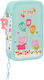Safta 412290854 Peppa Pig Cozy Corner Κασετίνα Ύφασμα Τυρκουάζ