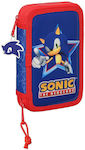 Safta 412396854 Sonic Let's Roll Penar din Material Textil Roșu