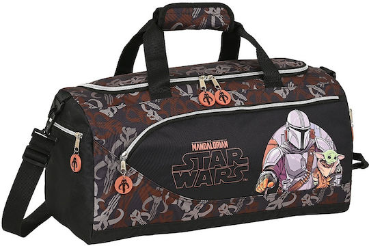 Safta Star Wars Mandalorian Σακ Βουαγιάζ Μαύρο Υφασμάτινο Μ50xΠ25xΥ25εκ.