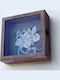 Artefakt Handgefertigte Hochzeitskronenbox Lilien Ringe 27x27x9cm