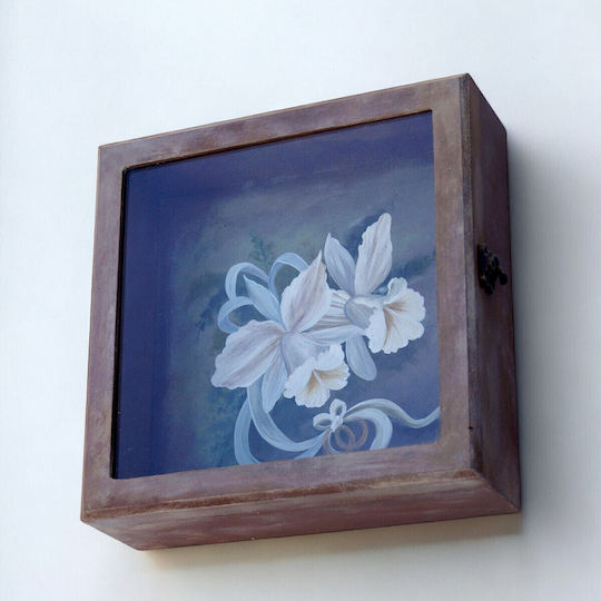 Cutie Coroane Nuntă Handmade Artifact Crini Inele 27x27x9cm