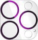 Lens Shield Full Camera Protection Tempered Glass Purple for the Samsung Galaxy S22 Ultra