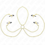 Kink Nipple Clamps in Gold Color