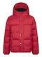 Kinder Sportjacke Kurz mit Kapuze Rot
