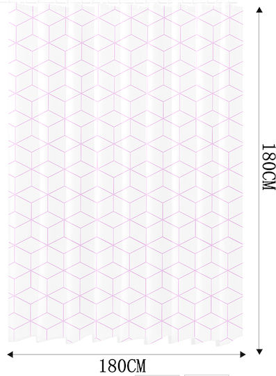 Tpster Shower Curtain 180x180cm