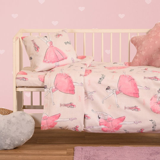 Melinen Baby Sheets Set Crib Flannel Ecru Ecru 120x170cm 3pcs